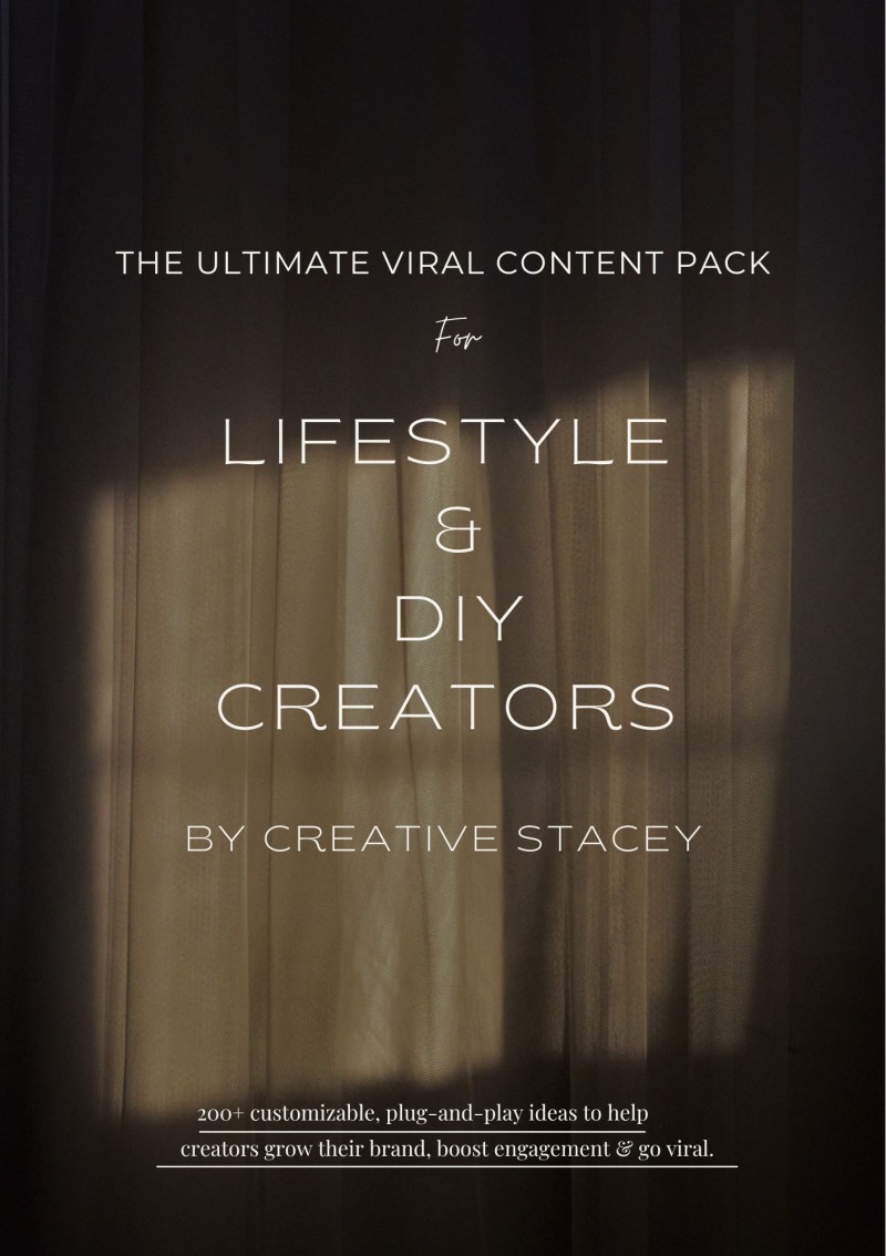The Ultimate Viral Content Pack For Lifestyle & DIY Creators