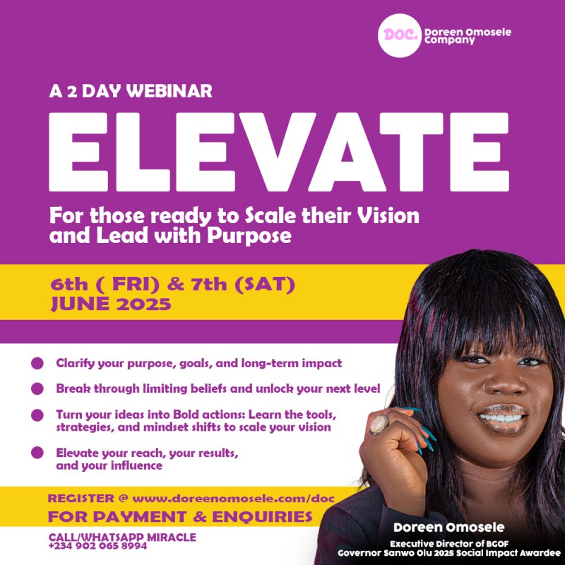 ELEVATE COURSE : Scale your Vision and Lead with Purpose