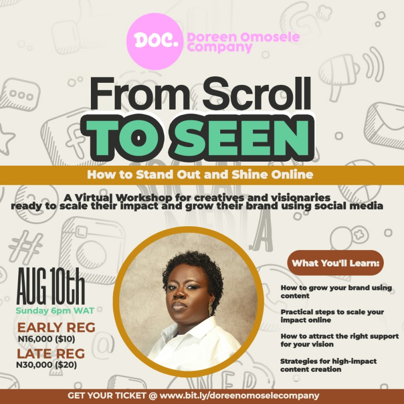 SCROLL TO SEEN; How to Stand out and Shine Online