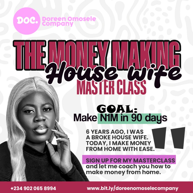 The Money Making Housewife Masterclass (N1M in 90days challenge)