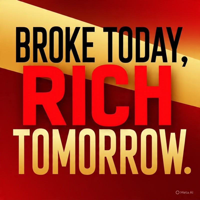 BROKE TODAY, RICH TOMORROW