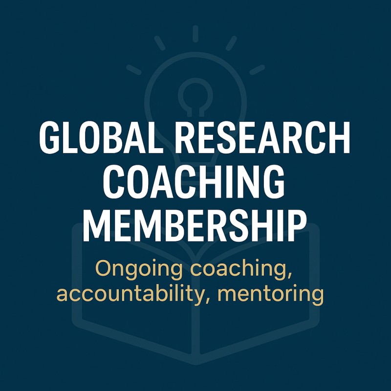 Global Research Coaching Membership - $105 per month