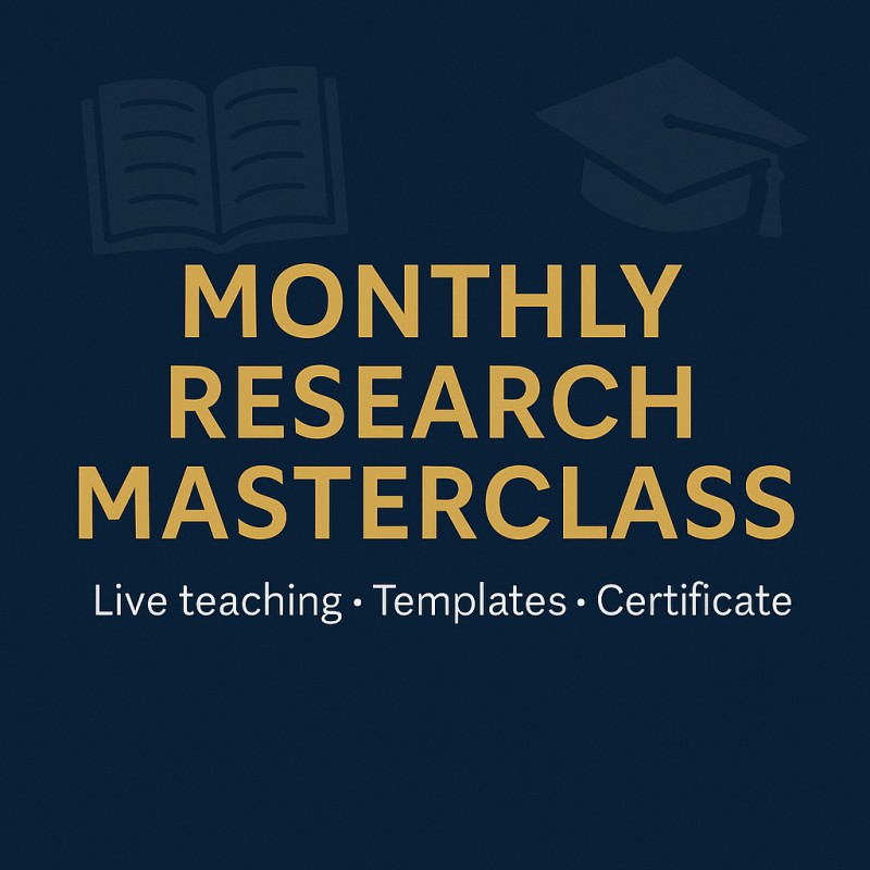 Monthly Research MasterClass