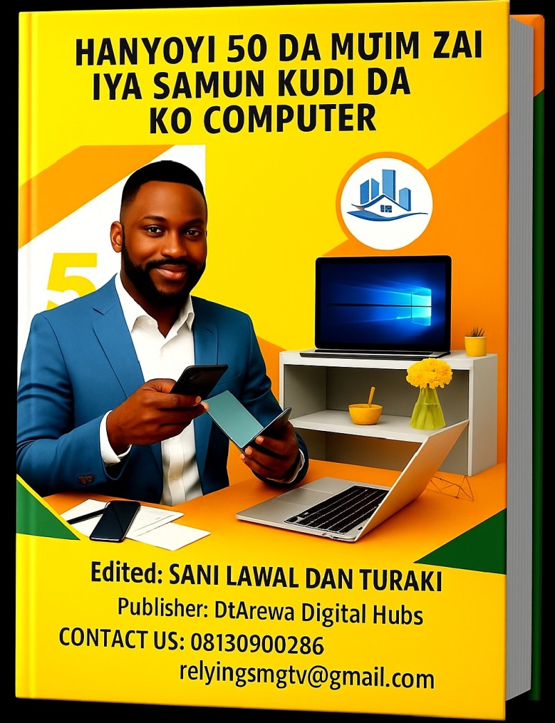 HANYOYI 50 DA ZAKA IYA SAMUN KUDI DA WAYA KO COMPUTER
