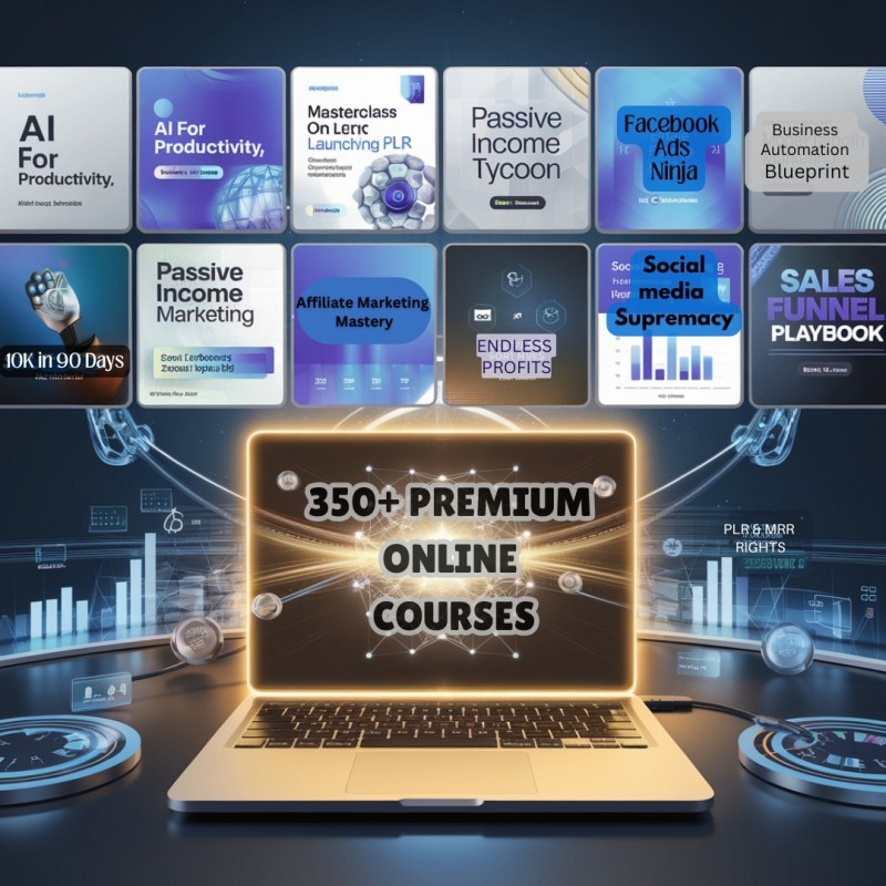 350+ ONLINE COURSES WITH PLR & MRR RIGHTS