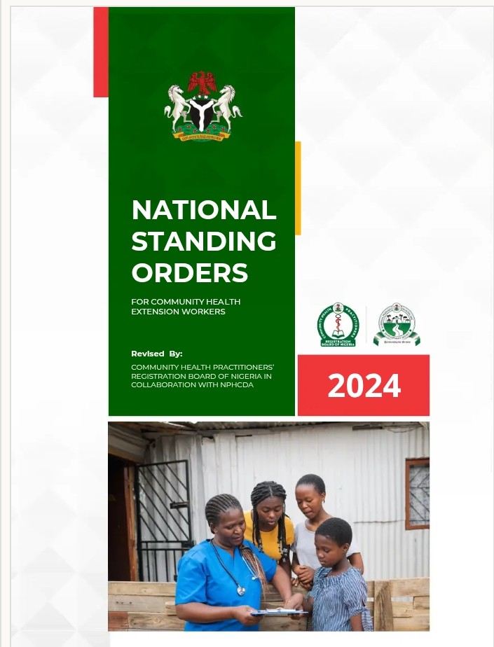 New National Standing Orders for Community Health Extension Workers (CHEWS) Revised in 2024