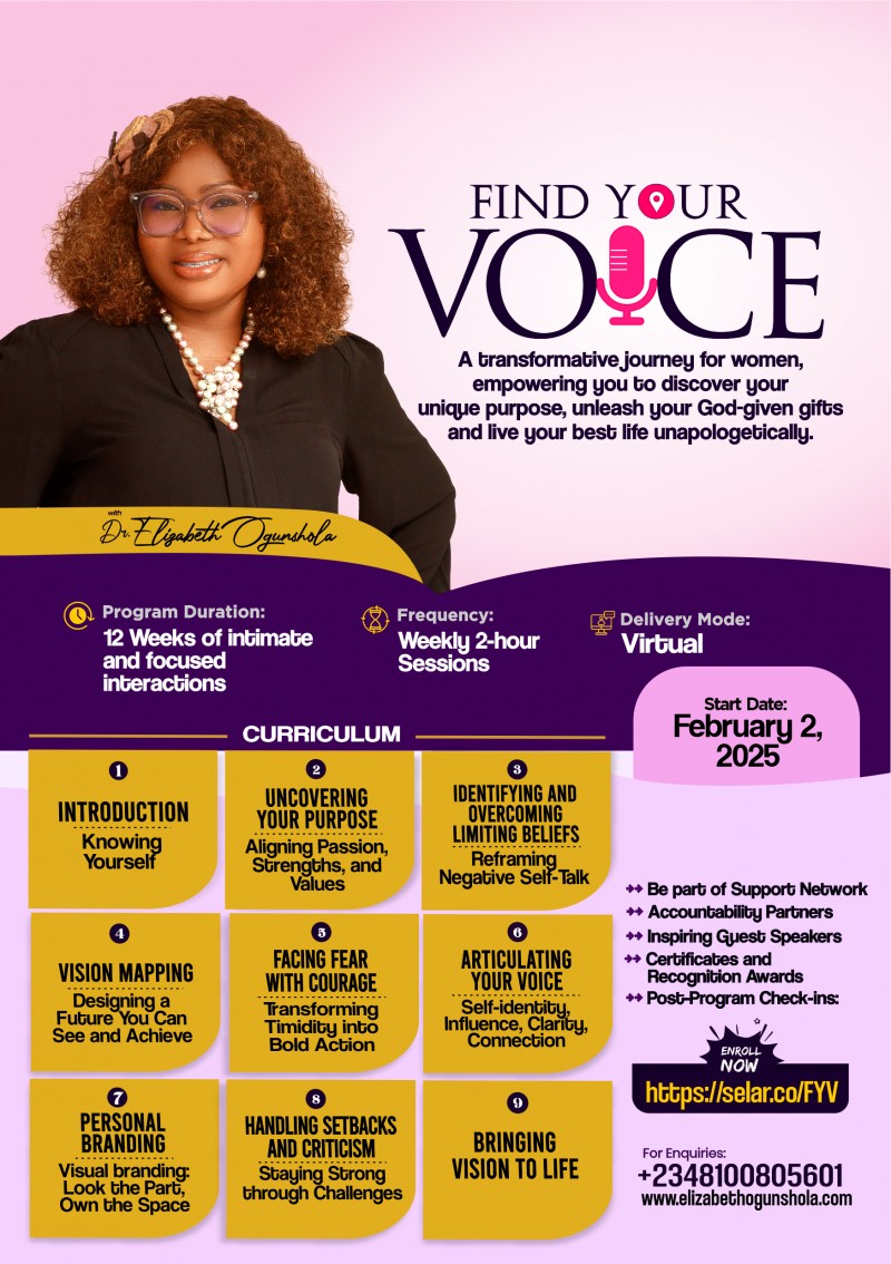 Find Your Voice Mentorship Program