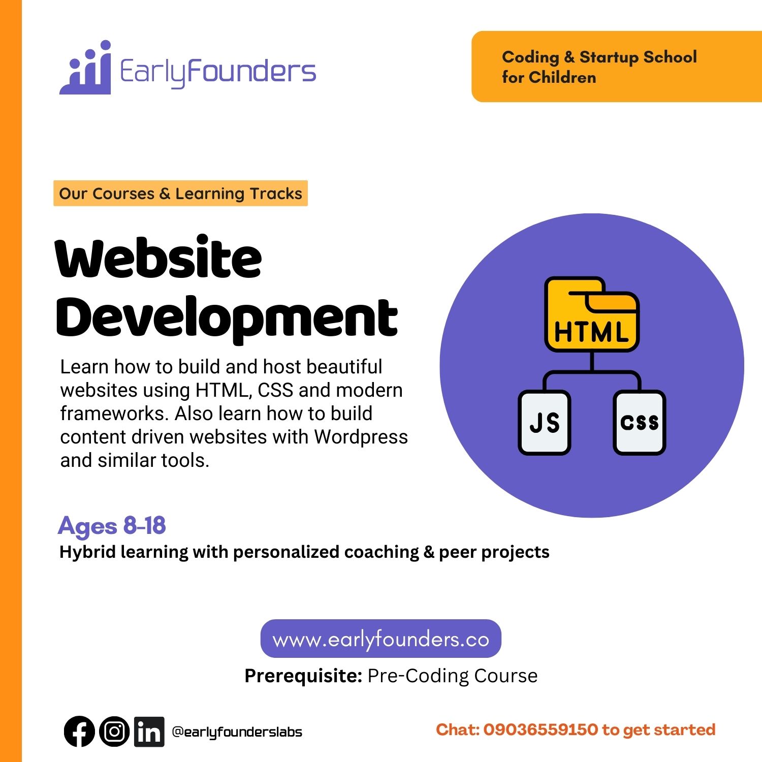 Website Development Course for Kids
