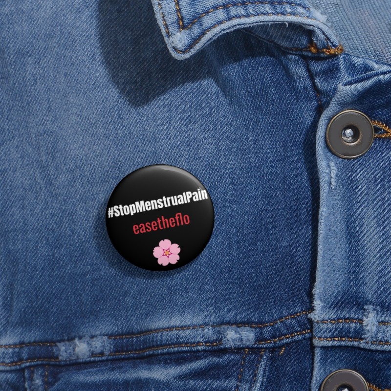 Liandra Awareness Pin 🌸 | #StopMenstrualPain Movement Badge | Ease The Flo
