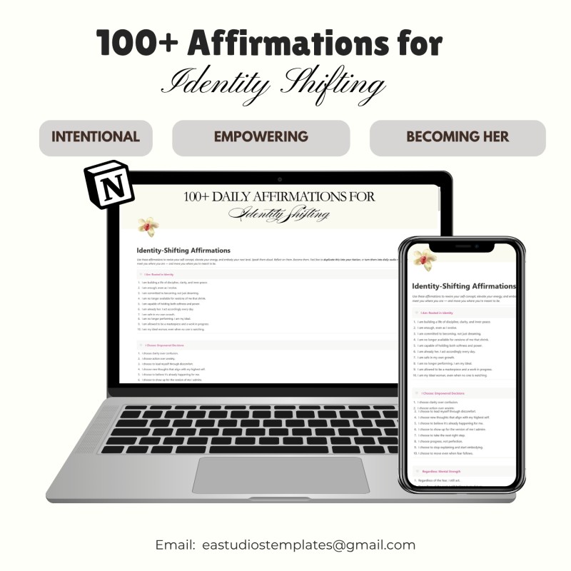 100+ Affirmations for Identity Shifting