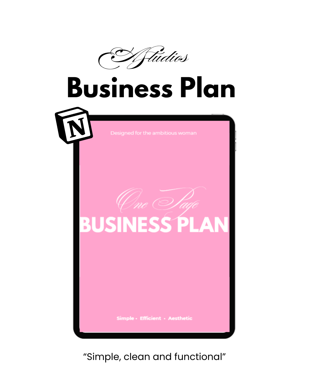 One Page Business Plan [Notion Template]
