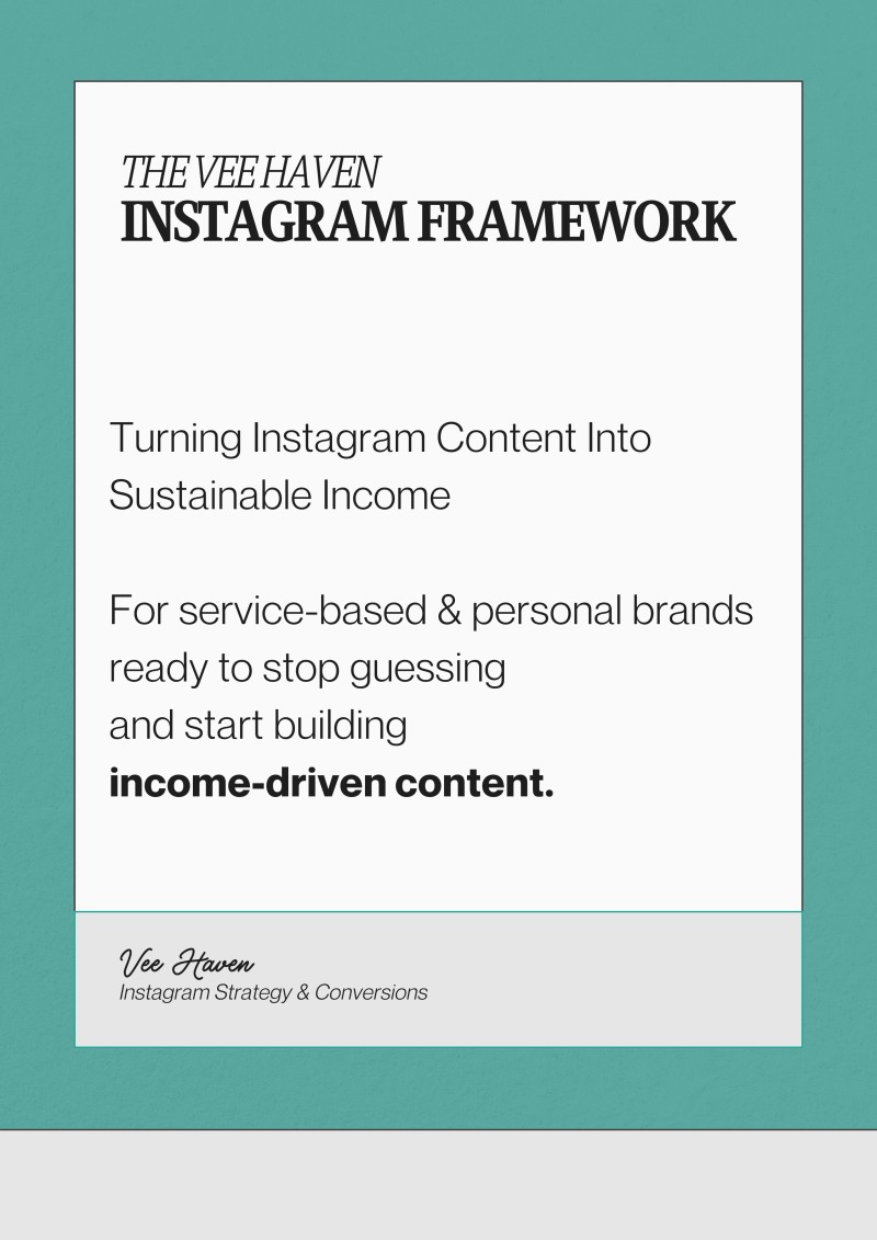 The Vee Haven Instagram Framework