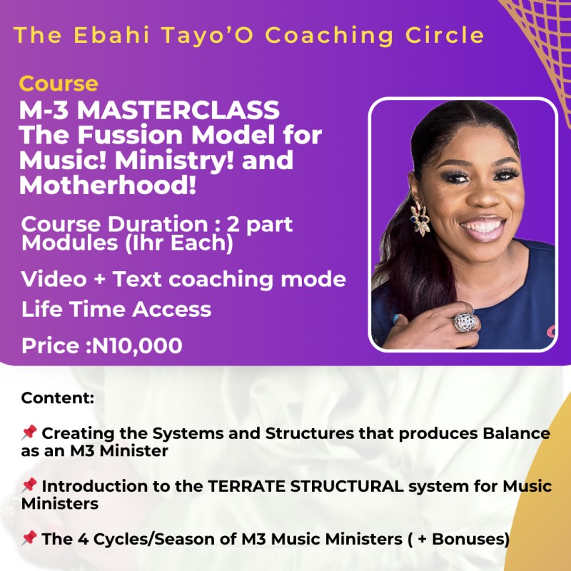 THE M3 FUSSION! Music Ministry and Motherhood