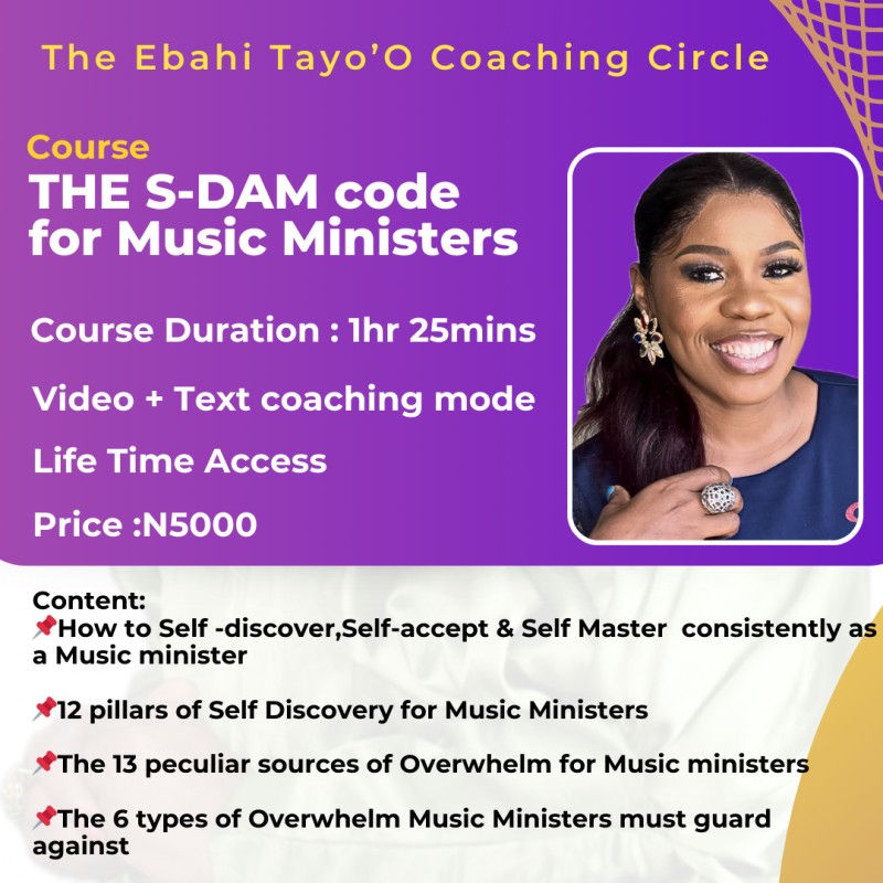 THE S-DAM CODE FOR MUSIC MINISTERS