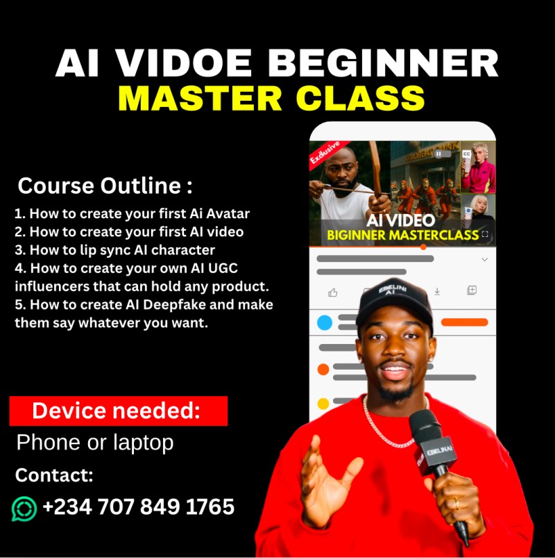 AI VIDEO BIGINNER MASTERCLASS