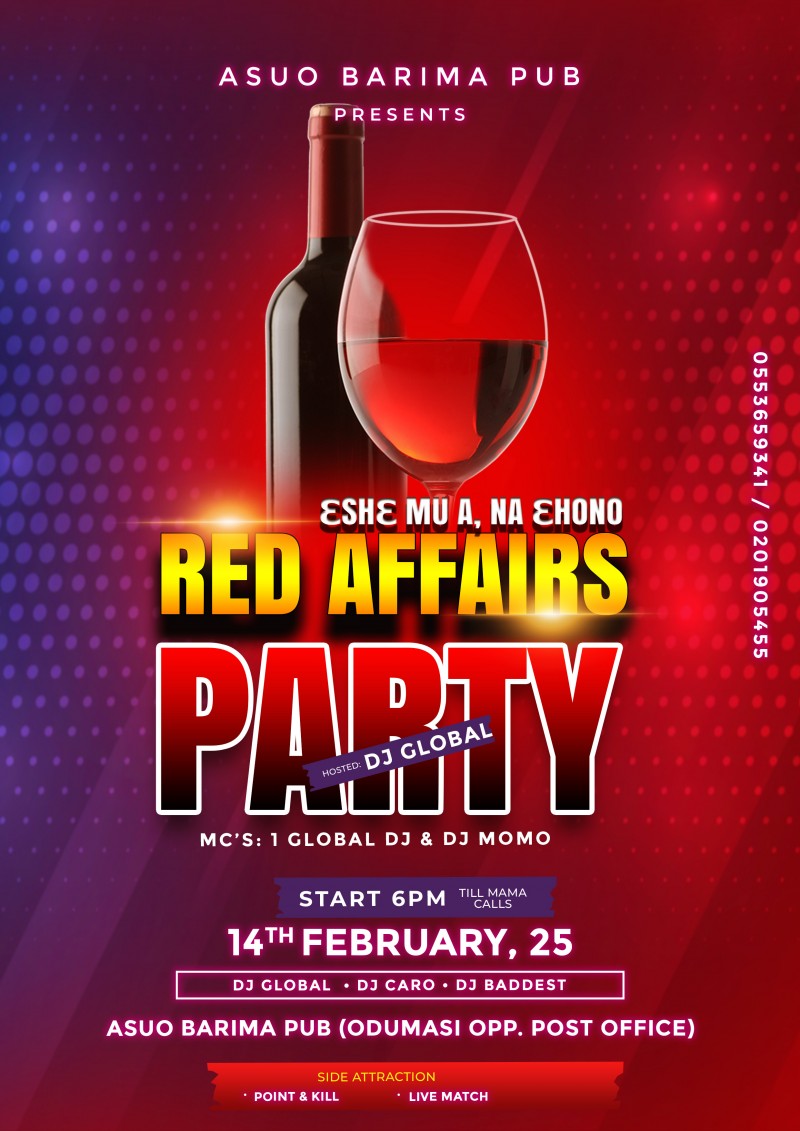 Vertical Valentine Party Flyer