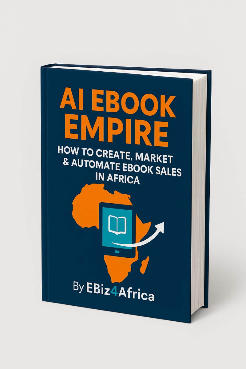 AI Ebook Empire – How to Create, Market & Automate Ebook Sales in Africa    Build a Profitable Digital Publishing Business From Your Phone — Even as a Total Beginner