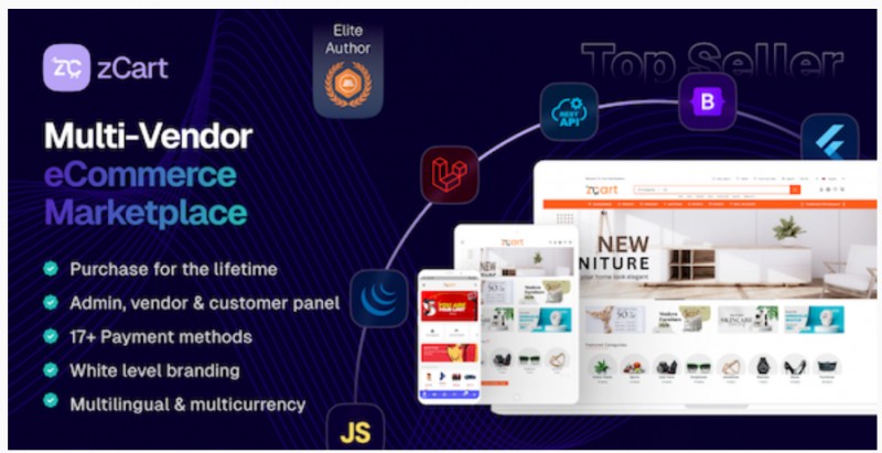 zCart Multi-Vendor eCommerce Marketplace