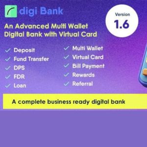 Digibank - Advanced Multi Wallet Digital Banking System with Virtual Card and Rewards