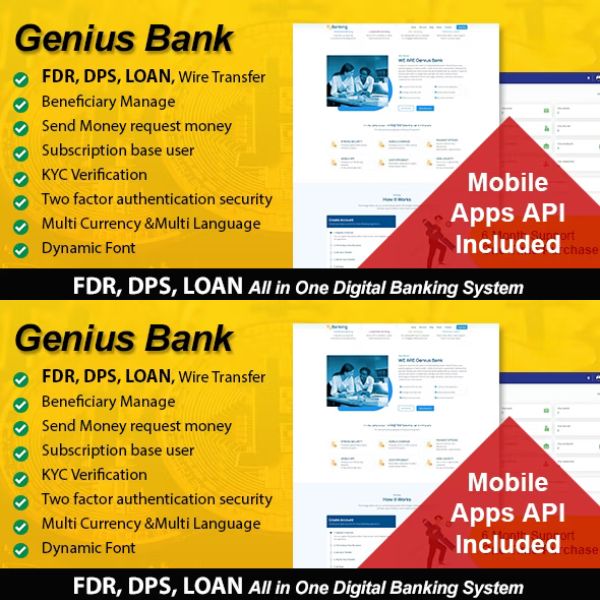 Genius Bank - All in One Digital Banking System