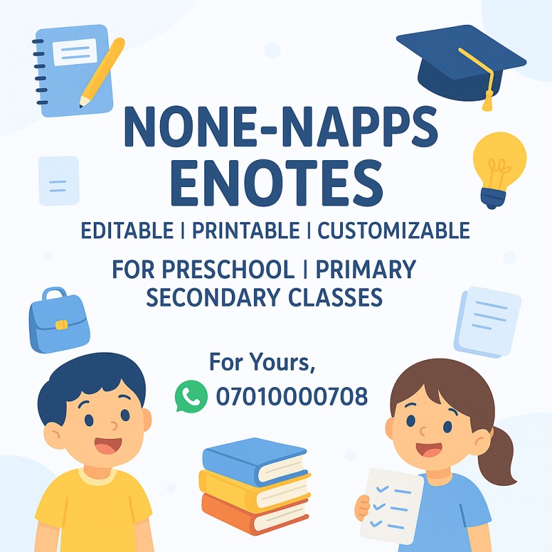 NONE NAPPS 1ST TERM SSS 3 FURTHER MATHS ENOTE