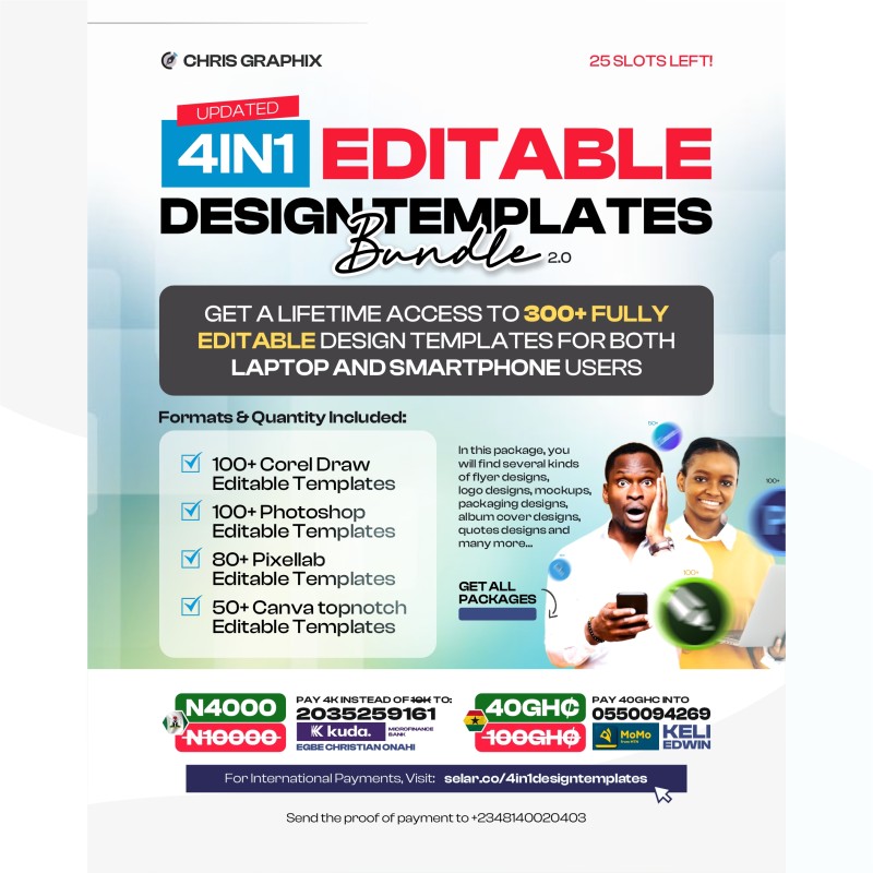 4IN1 EDITATBLE DESIGN TEMPLATES BUNDLE