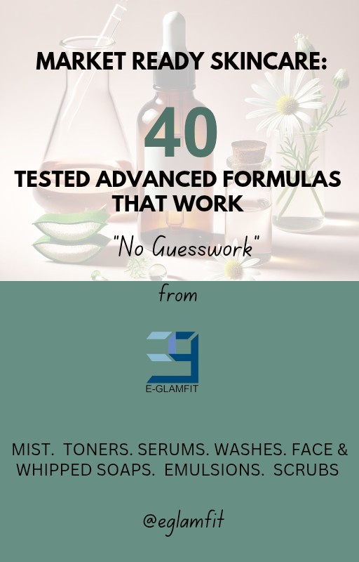 SKINCARE:40 READY TO MARKET FORMULAS