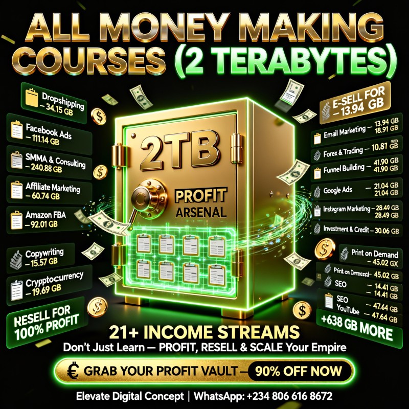 💸 ALL MAKE MONEY ONLINE PROGRAMS (2TB) 💼