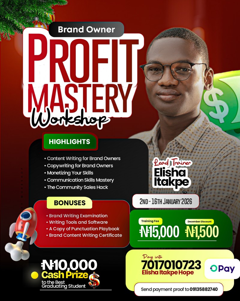 Brand Owner Profit Mastery Workshop