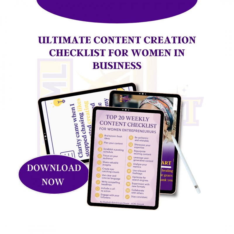 Ultimate Content Creation Checklist for Women in Business