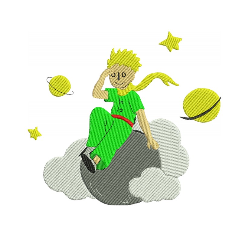 Little Prince Embroidery Design File