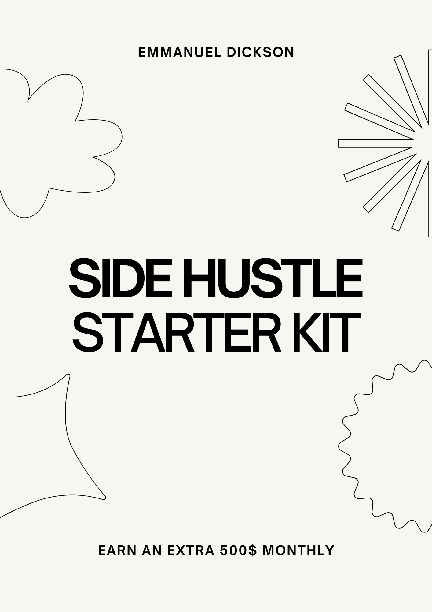 Side Hustle Starter Kit: Earn $500 This Month