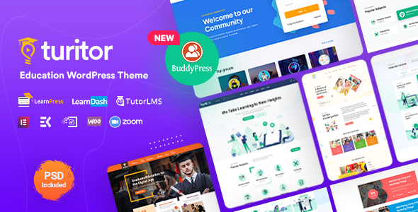 Turitor Education LMS School WordPress Theme - Edeson Digital Store