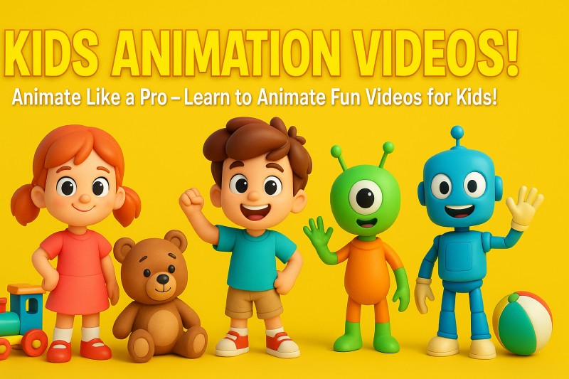 KIDS ANIMATION VIDEOS! Animate Like a Pro - Learn to Animate Fun Videos for Kids!