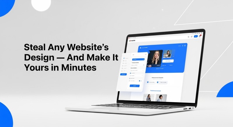 Steal Any Website's Design — And Make It Yours in Minutes.