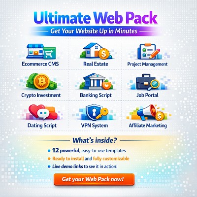 Ultimate Web Pack - Get Your Website Up in Minutes 🌍