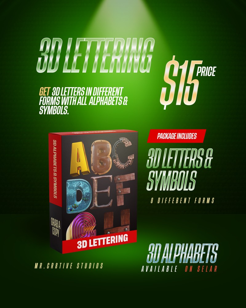 3D LETTERING!