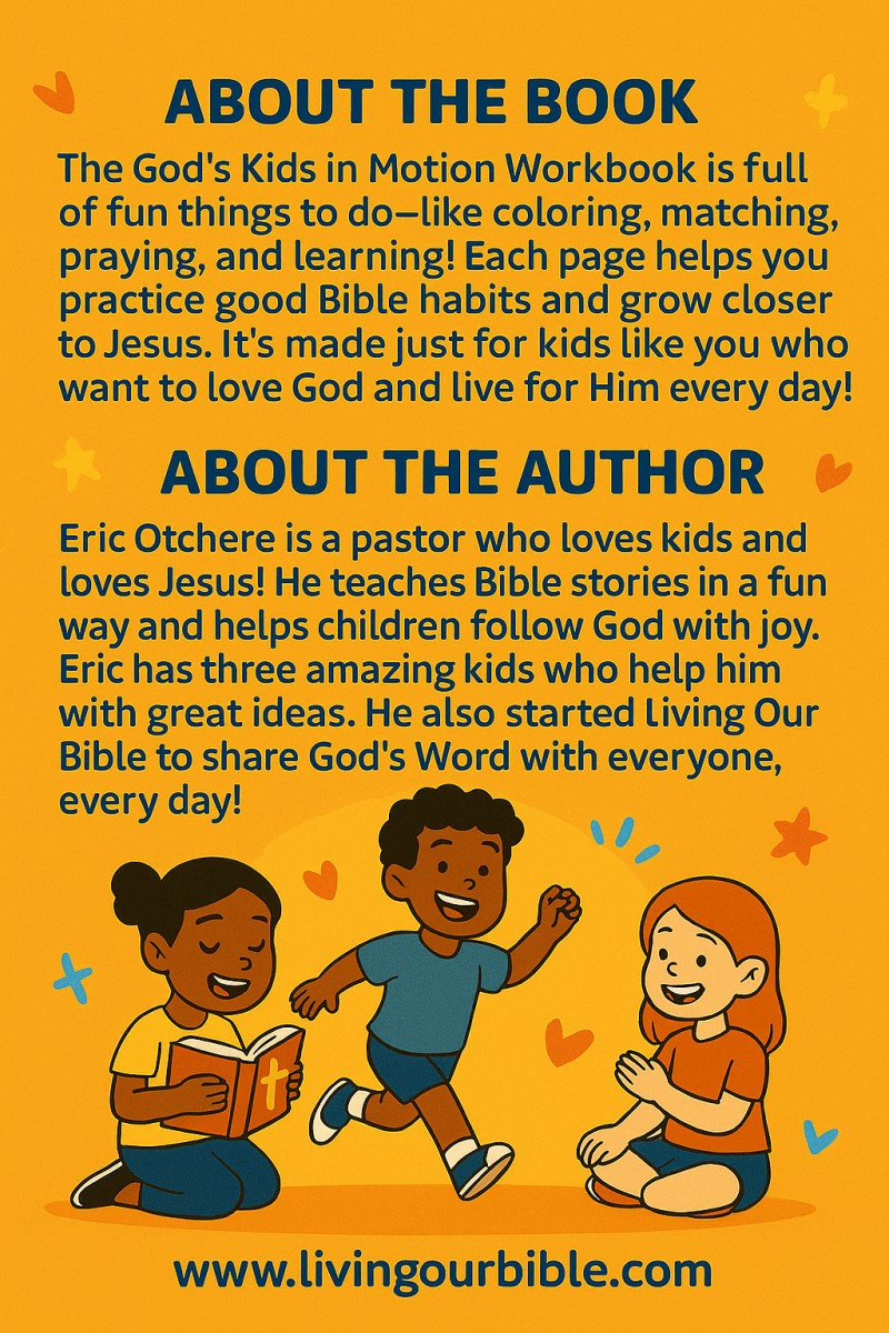 God's Kids in Motion Workbook: 30 Fun Activities to Practice Bible Habits and Grow Closer to God Every Day