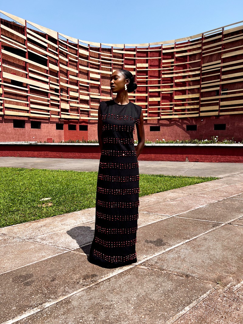 Beaded Layered Dress