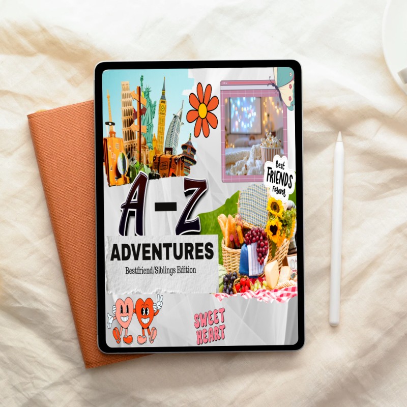 A–Z Adventures: Bestfriend/Siblings Edition| Digital Activity Journal (50+ Prompts)