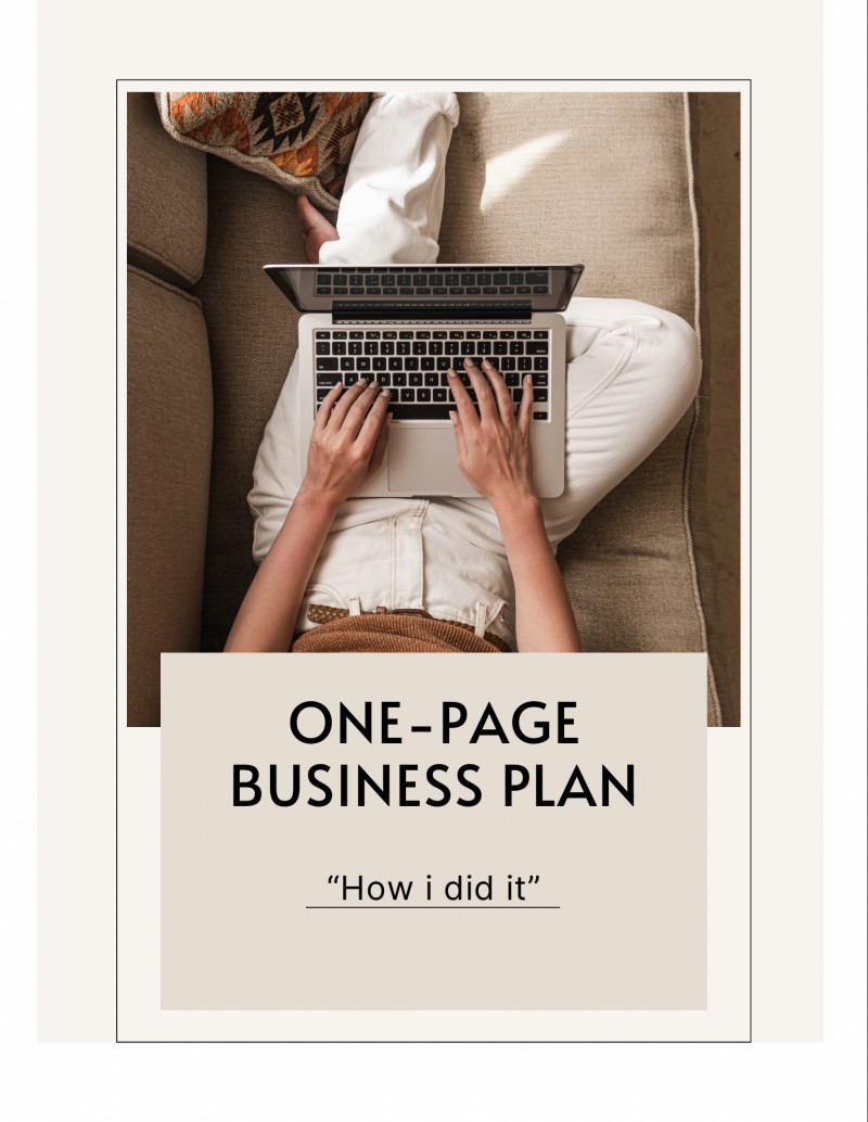 The one-page business plans system