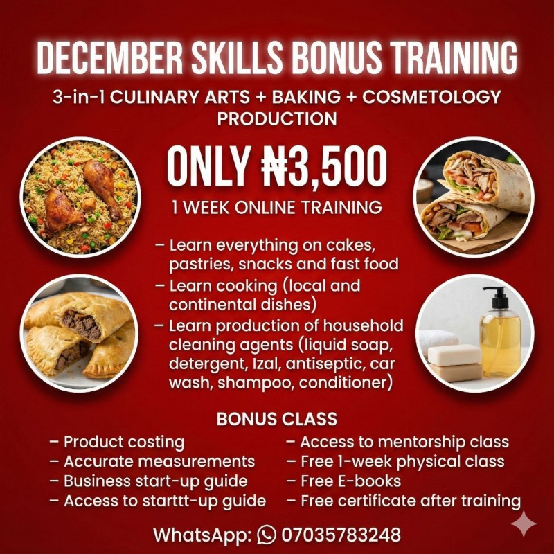 DECEMBER SKILL EMPOWERMENT TRAINING