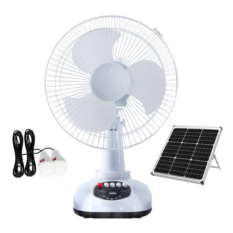 🌬️ 12” Rechargeable Tabletop Fan (3-in-1 Combo)