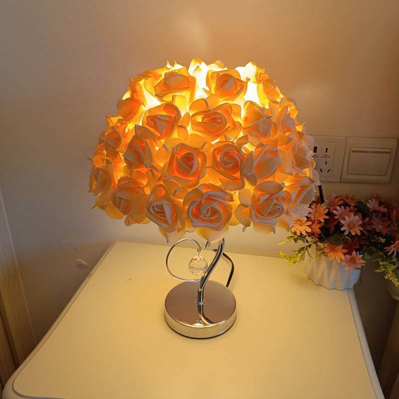 🌹✨ Dome Rose LED Crystal Lamp – Pure Elegance for Your Space