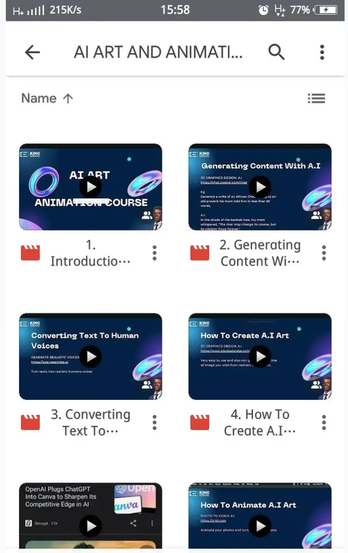 Ai Animation Course