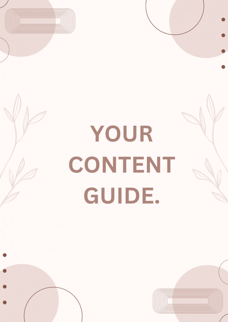 365 days content schedule [CLOTHING STORE]