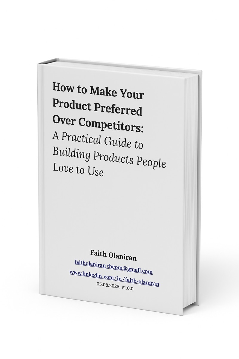 How to Make Your Product Preferred Over Competitors:  A Practical Guide to Building Products People Love to Use