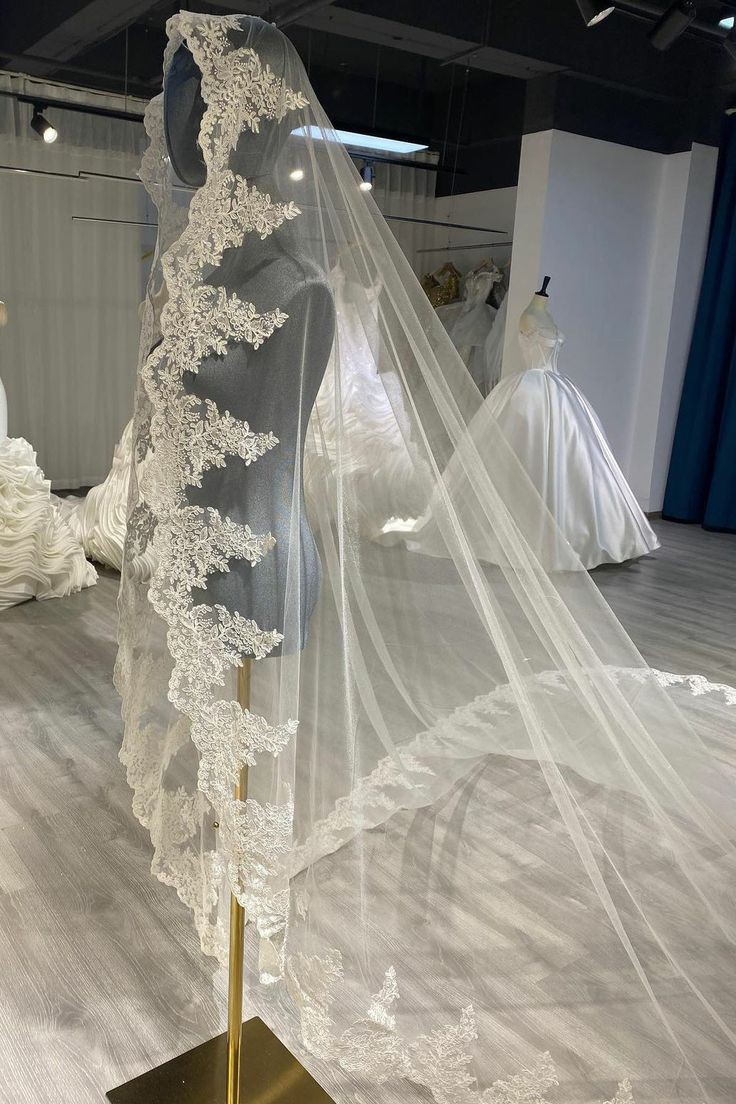 Elegant 3M Long Luxury Cathedral Wedding Veil