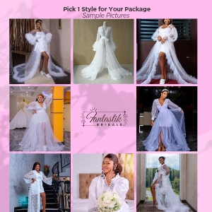 Exquisite Mermaid Wedding Gown with Luxe Detailing + Complete Bridal Bundle & Free Shipping