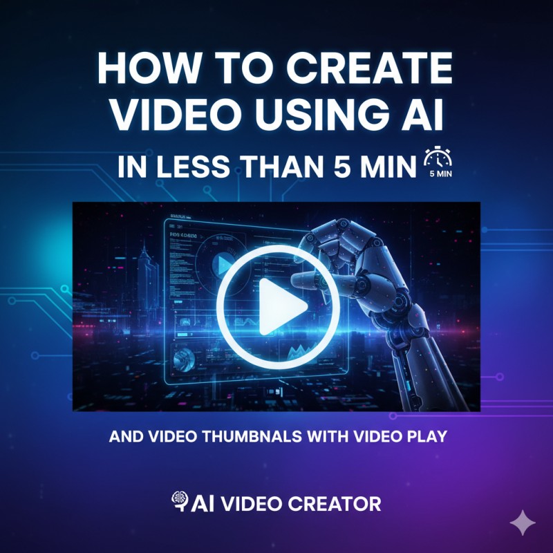 How to create video using AI in less then 5min (vol 1)